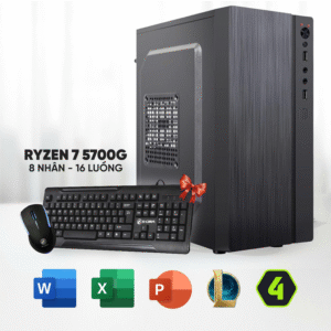 Bạn đang tìm PC Văn Phòng RYZEN 7 5700G | 16G | NVME 256G | ONBOARD RX VEGA 8?
