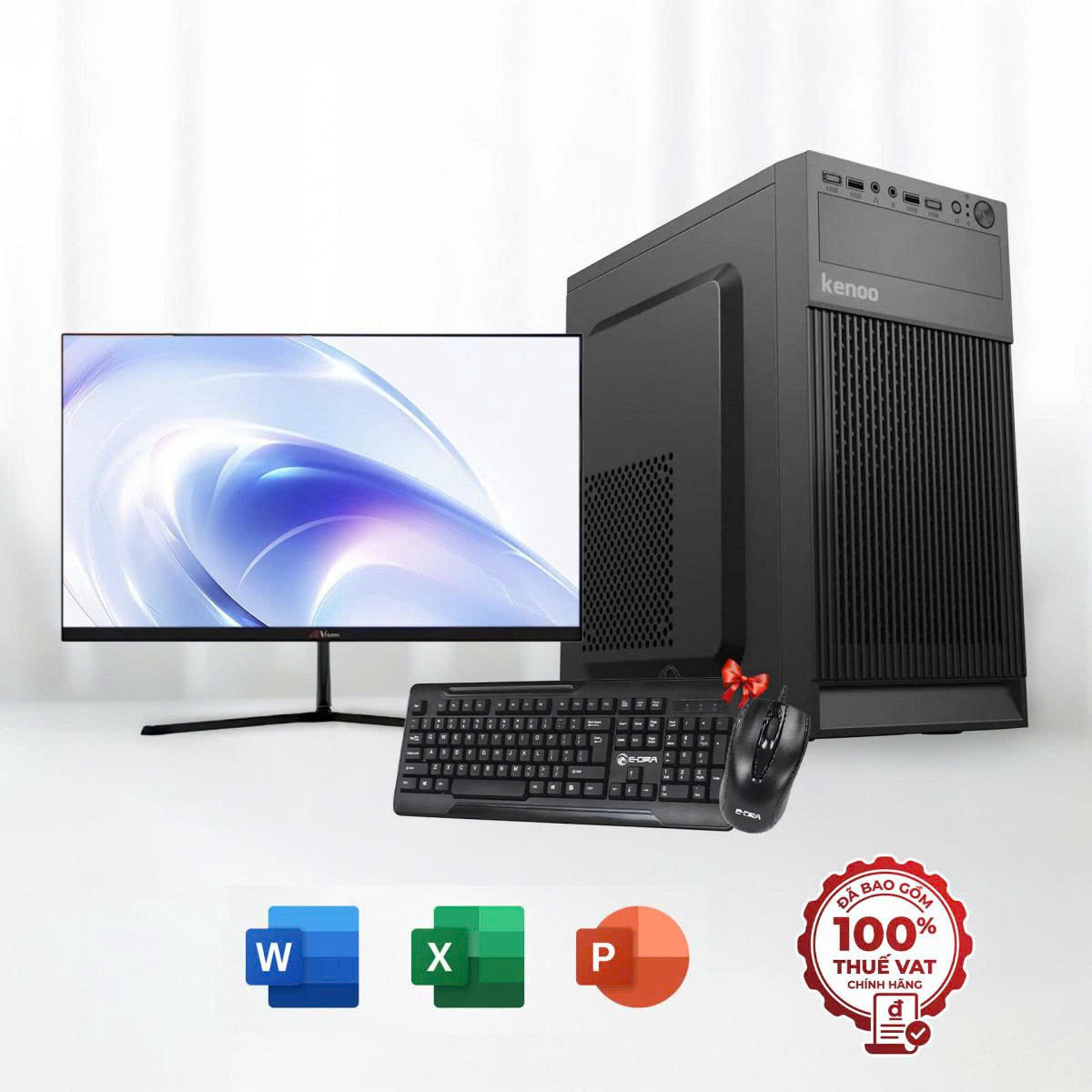 Tìm kiếm BỘ PC Văn Phòng Core I5 12400, RAM 16G, NVME 256G, Màn 22 Inch?